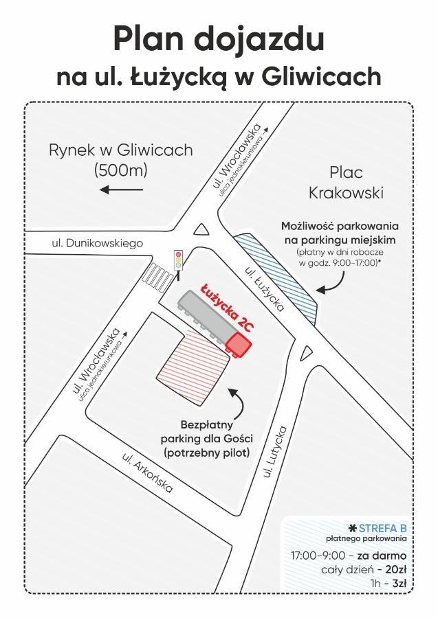 Kairos Apartments - Szafir - Darmowy Parking, Scisle Centrum Gliwice Zewnętrze zdjęcie